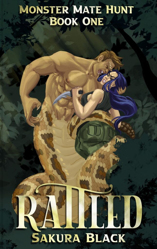 rattled monster mate hunt book one cover by sakura black