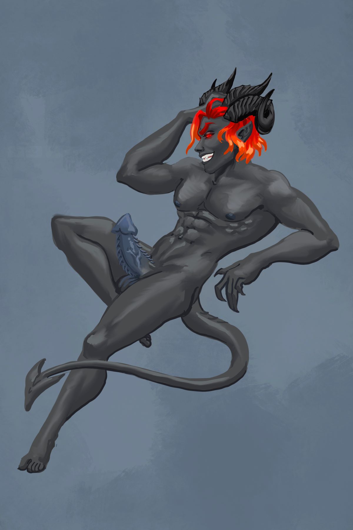 Rex the demon from take me to hell nsfw character art