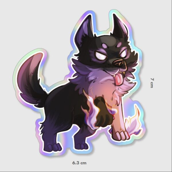 alpha chibi sticker from take me to hell