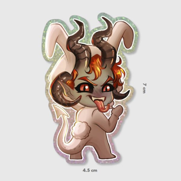 Rex chibi sticker from take me to hell