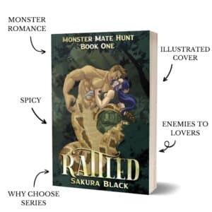 Rattled paperback with original illustrated book cover with tropes.
